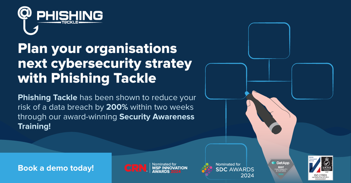 phishingtackle's tweet photo. With over 90% of all data breaches resulting from user error, the best line of defence is to have an efficient cybersecurity training strategy in place! 🛡️

🔷https://t.co/dJMLuiR0gd🔷

#PhishingTackle #Cybersecurity #SecurityAwarenessTraining #DataBreach https://t.co/dAQOL5NpIe