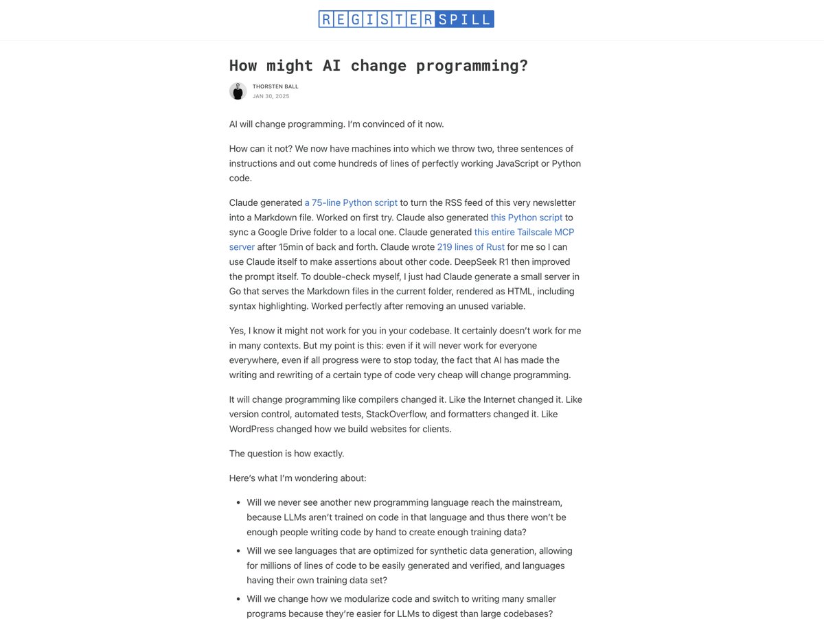 How will AI change programming?

Wrote down some of the thoughts I've been toying with these last few weeks.