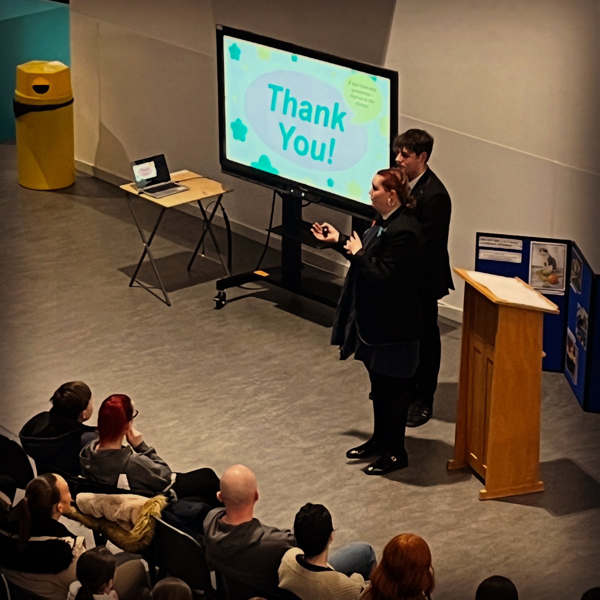 ndhs1's tweet image. 📚🤩 Thanks to our @scqfpartnership ambassadors Amelie and Louis for presenting to our community this evening! #positivepathways #loveandambition #beliefperseverancerespect