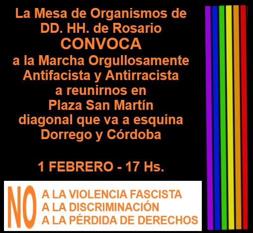 Los derechos se defienden codo a codo en la calle. El sábado nos vemos en la marcha. 
Contra el odio y la discriminación ¡¡Movilización!!