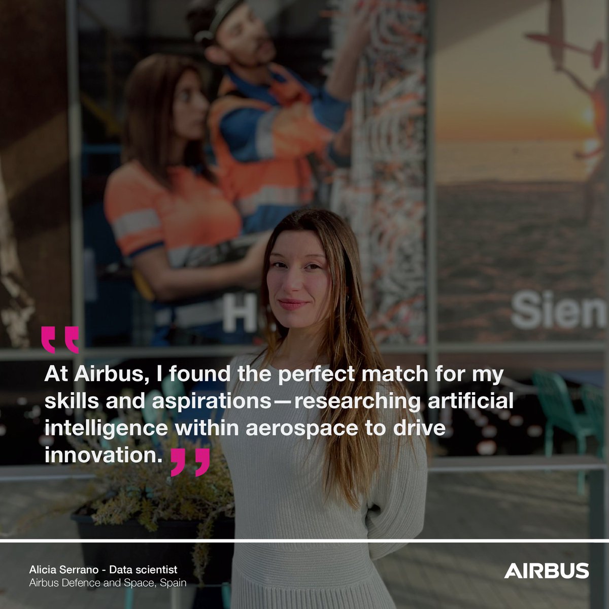 AirbusCareers's tweet image. What drives innovation in #aerospace?
For Alicia Serrano Ortega, a #DataScientist in #advancedanalytics and #artificialintelligence, it began with her love of science and research. With a background in physics, material #engineering, and #AI, Alicia found her perfect match at…