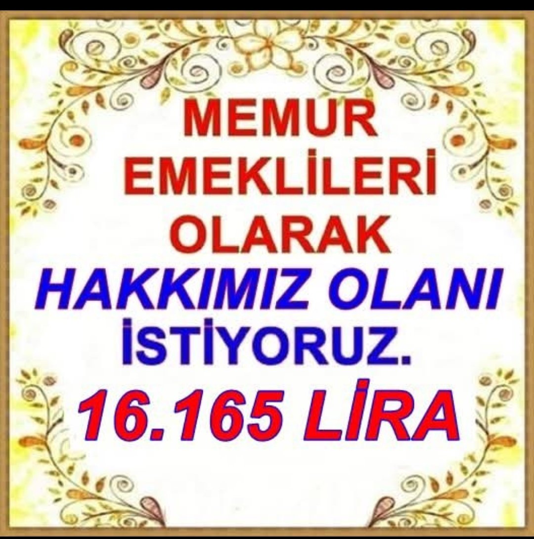 Zeki Işık (@zeki_isik25) on Twitter photo Emekli #UzmanÇavuş lar ailelerini geçindiremiyor. Vatanı, Milleti için savaşan #UzmanÇavuş lar asgarî ücretin altında altında maaş alıyor. Vatana,Millet e verilen değer bu olamaz. Yıllarını vatana vermiş #UzmanÇavuş lar bunu hak etmiyor
#EmekliMemur
<a href="/alitilkici38/">Ali Tilkici 🇹🇷</a>
<a href="/tcsavunma/">T.C. Millî Savunma Bakanlığı</a> Emekli #UzmanÇavuş lar ailelerini geçindiremiyor. Vatanı, Milleti için savaşan #UzmanÇavuş lar asgarî ücretin altında altında maaş alıyor. Vatana,Millet e verilen değer bu olamaz. Yıllarını vatana vermiş #UzmanÇavuş lar bunu hak etmiyor
#EmekliMemur
<a href="/alitilkici38/">Ali Tilkici 🇹🇷</a>
<a href="/tcsavunma/">T.C. Millî Savunma Bakanlığı</a>