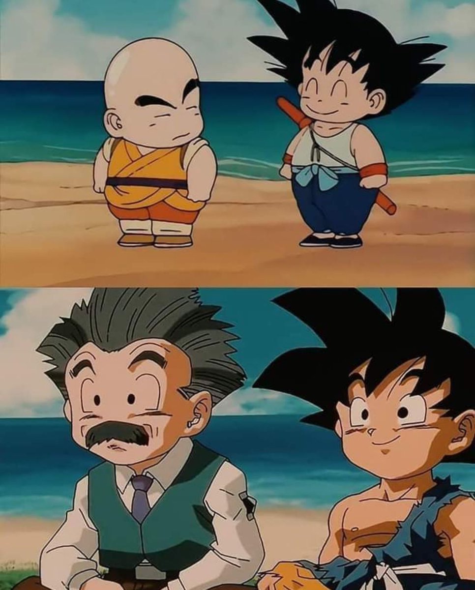 DBZdaily_'s tweet photo. Goku &amp; Krillin https://t.co/d65FvhsR7B