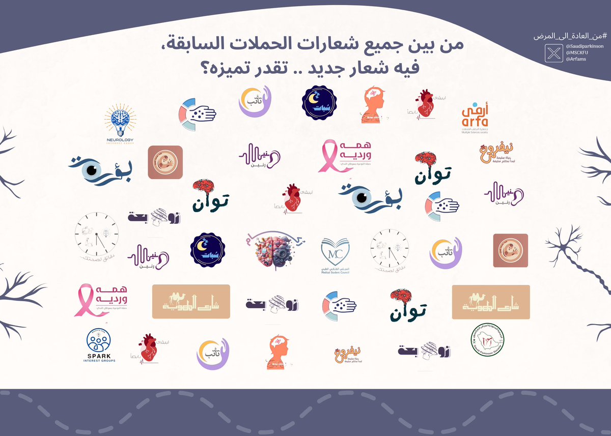 من بين جميع شعارات الحملات السابقة،
فيه شعار جديد! تقدر تميزه؟ 🏃‍♂️👀🔥
#من_العادة_إلى_المرض
#قريبا