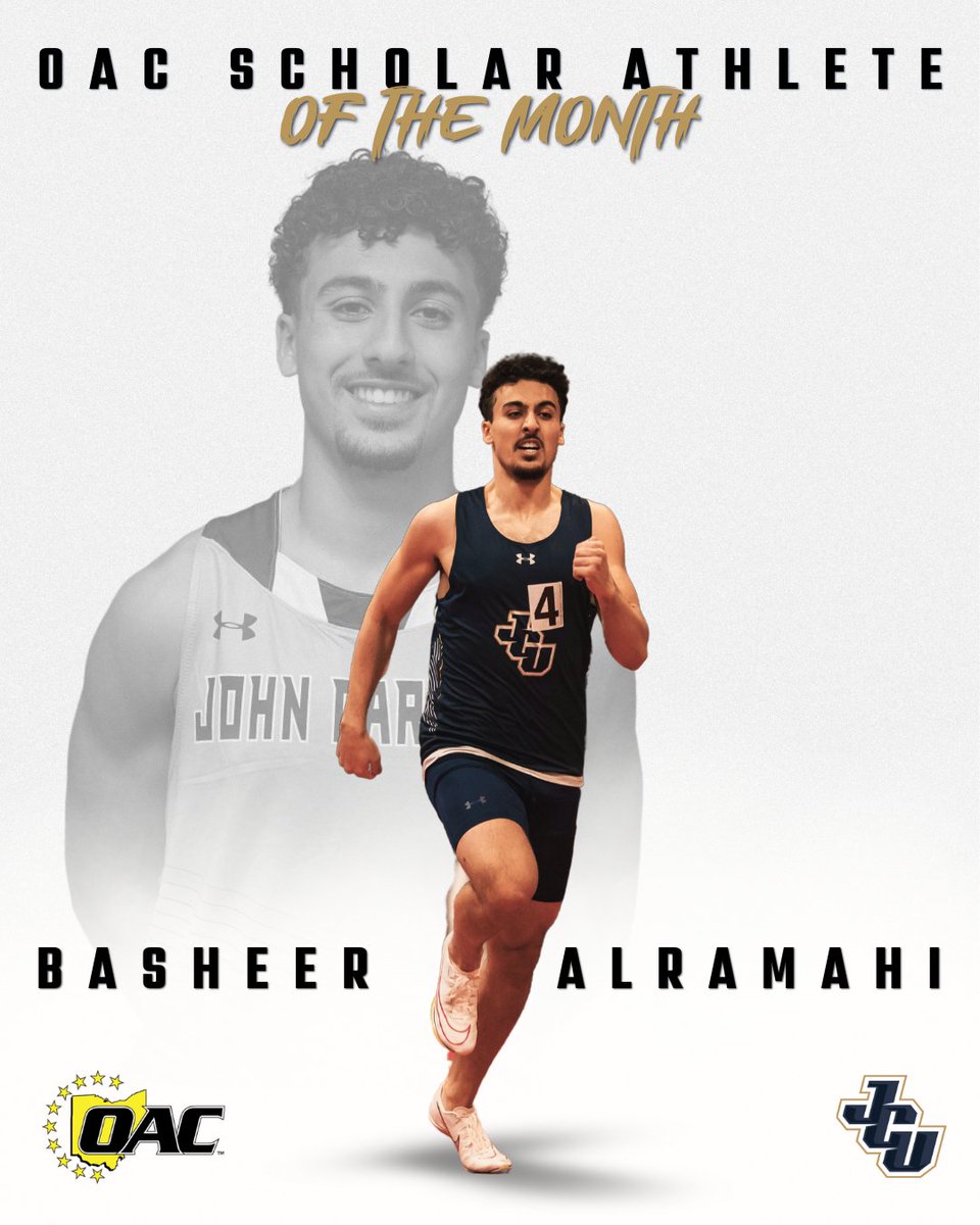 Basheer Alramahi is an 8x All-American, but track is not his top priority.

A 4.0 Biology major, Basheer prioritizes faith &amp; family. Basheer's dream of becoming a doctor drives him to work harder. 

This is the story of Basheer Alramahi, OAC Scholar Athlete of the Month⤵️#whyd3