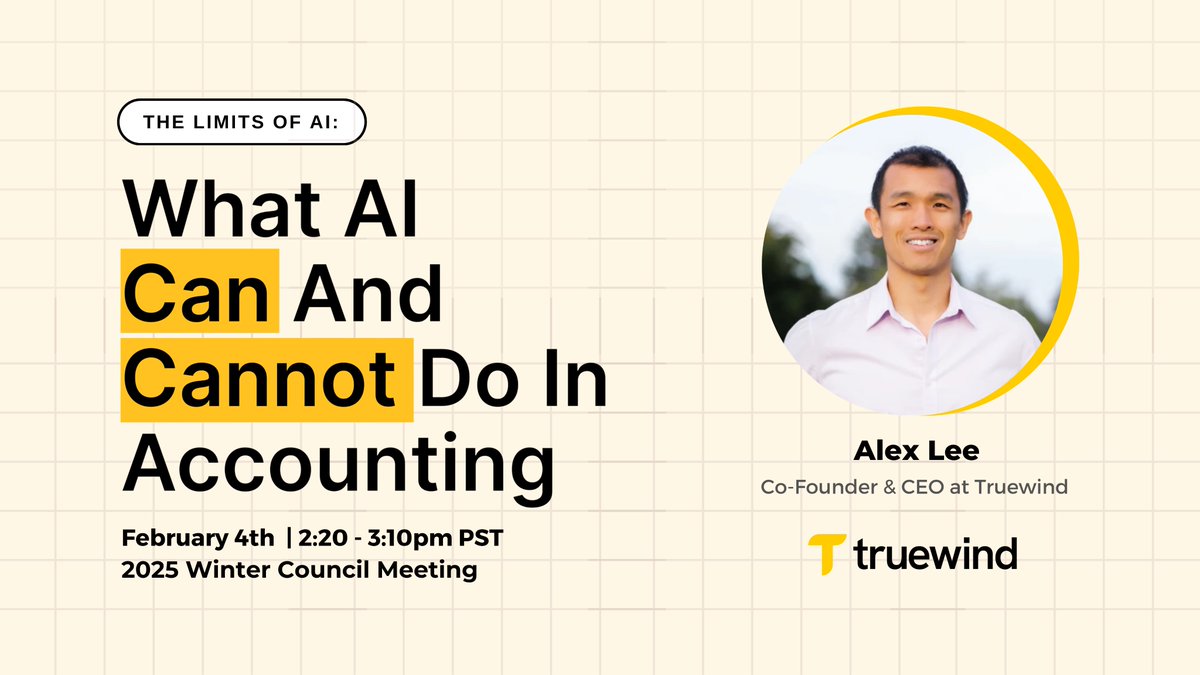 Next week, I’ll join <a href="/Cal_CPA/">CalCPA</a> to talk about AI. How it works, what’s up with machine learning, computer vision, and large language models, and, most importantly, how accountants can put these things to use.

Bottom line: we’ll cover where AI actually adds value for firms—and