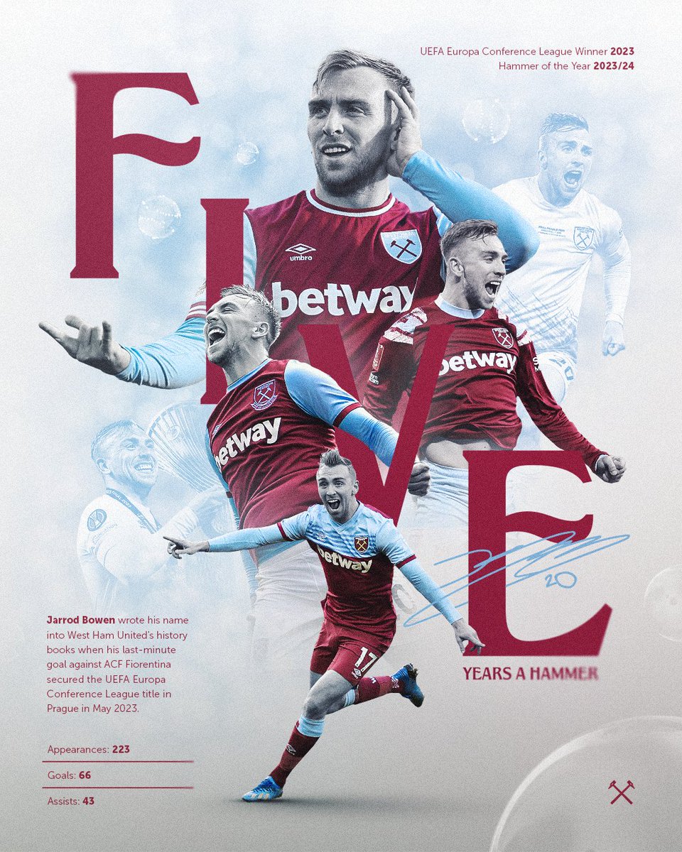 Jarrod joined the Club five years ago today 🗓️

The rest is history ⚒️