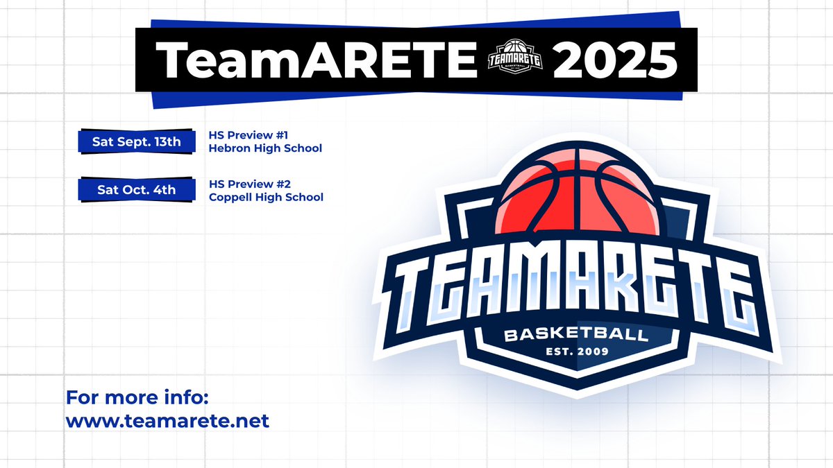 TeamARETE HS Previews 2025 Dates
teamarete.net