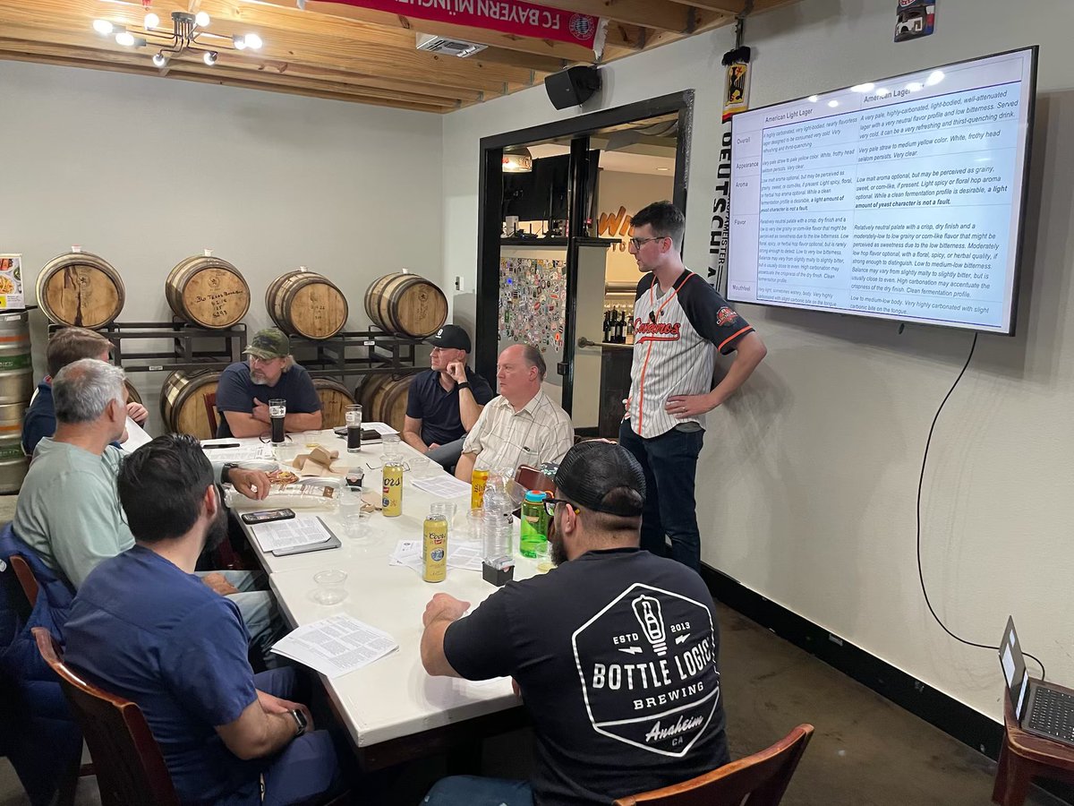 Beer.. Judges.. Yup, that is what the <a href="/SACerveceros/">SanAntonioCerveceros</a> is working on now as they held their first of three sessions getting some of their own Homebrew’s to become recognized judges for the club and other competitions. Thank you Wild Barley Kitchen and Brewery for hosting us.