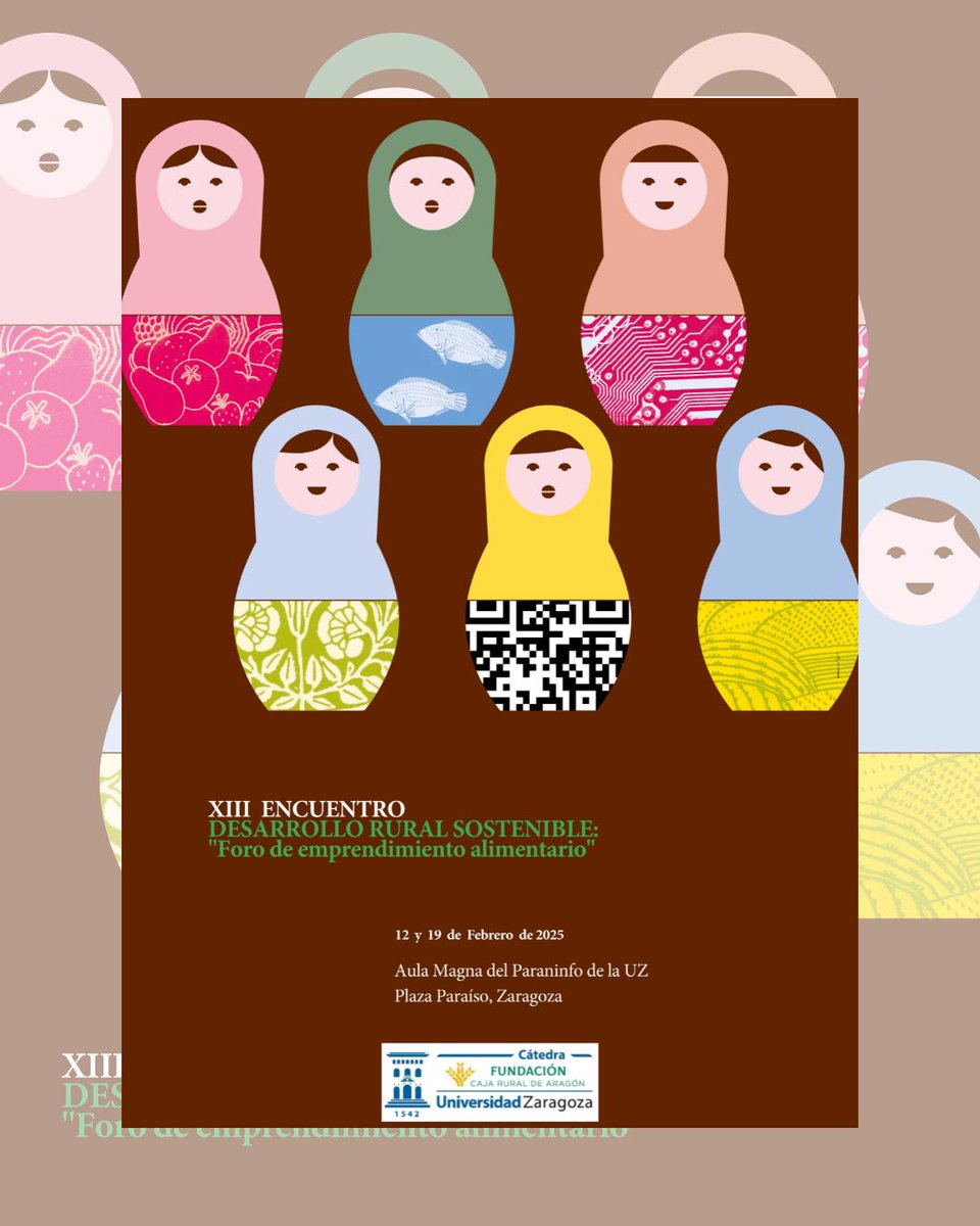 LAB_ES Unizar (@lab_es_unizar) on Twitter photo XIII Encuentro Desarrollo Rural Sostenible organizado por la Cátedra Fundación Caja Rural de Aragón
➡️"Foro de emprendimiento alimentario"
📆12 y 19 de Febrero de 2025
📍Aula Magna Paraninfo de <a href="/unizar/">Universidad Zaragoza</a>
📝Inscripción gratuita
ℹ Info e inscripción: n9.cl/k34j6 XIII Encuentro Desarrollo Rural Sostenible organizado por la Cátedra Fundación Caja Rural de Aragón
➡️"Foro de emprendimiento alimentario"
📆12 y 19 de Febrero de 2025
📍Aula Magna Paraninfo de <a href="/unizar/">Universidad Zaragoza</a>
📝Inscripción gratuita
ℹ Info e inscripción: n9.cl/k34j6
