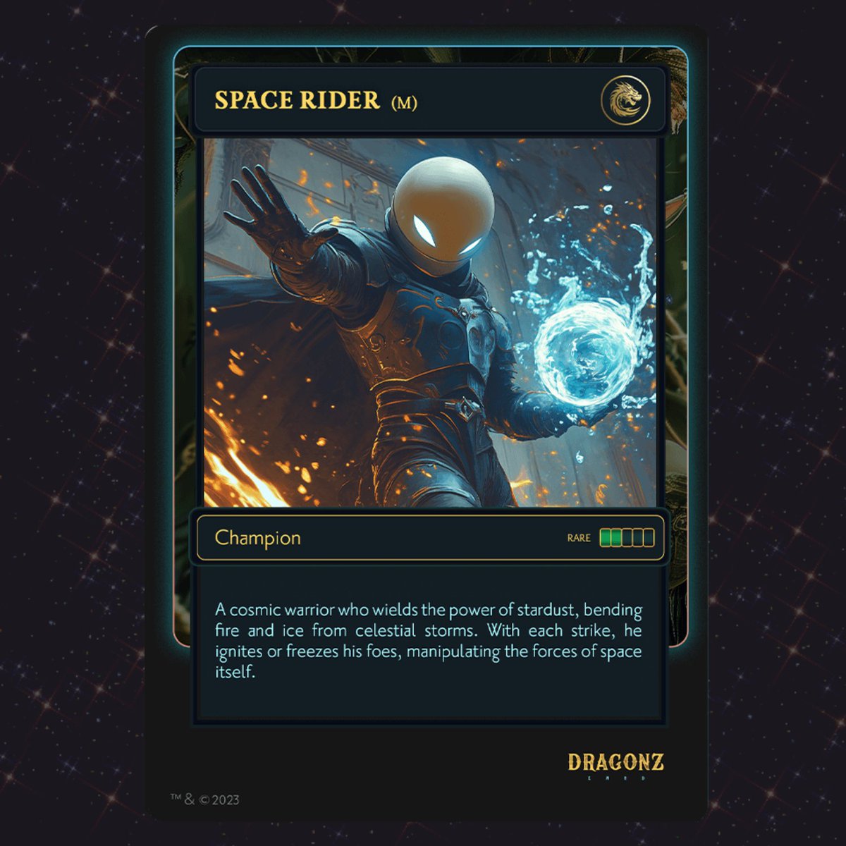 dragonzlandx's tweet image. 🚀 New Champion Unlocked: @SpaceRidersXYZ ! 🌌🔥

From the depths of the cosmos, the Space Rider arrives in Dragonz Land! Bending fire &amp;amp; ice from celestial storms, he ignites or freezes foes with every strike. 🌠

⚔ Strength: 404 | ❤️ HP: 4010 | 💰 Passive Gold: 89K
An OG legend…