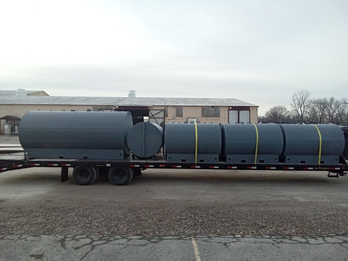NewberryTanks's tweet photo. This week, tanks (many with turnkey packages) were shipped to 18 different states: PA, TN, LA, SD, AZ, WA, FL, AL, TX, IL, NV, NC, MA, MS, KS, MZDZ, GA and KY! Give us a call if you see something you like: https://t.co/wH3pT3x7Vq
#TankThursday #OilandGas #LubeOil #TurnkeyTanks https://t.co/LUA5P9UMCT