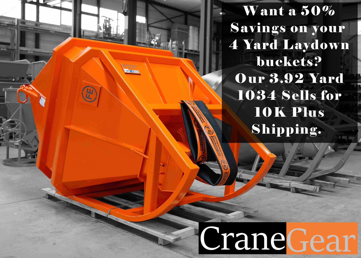 seattletowercra's tweet image. Fight Inflation with our prices. You are overpaying for crane attachments. We deliver German quality at prices from over a decade ago. 500 concrete bucket options are available at cranegear.net

#concretecontractor #structuralconcrete #formingcontractors #cranegear