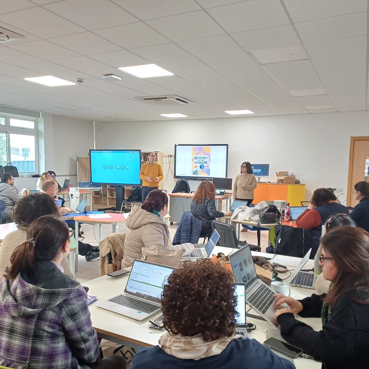 Cthinkit's tweet image. 🚀 More exciting developments for #CThinkIT!

Our partner, the University of Malta, presented the CThink.IT board game to Support Teachers, Heads of Department &amp;amp; Education Officers for Digital Literacy at the Department of Transversal Skills. 🎲💡
#GameBasedLearning