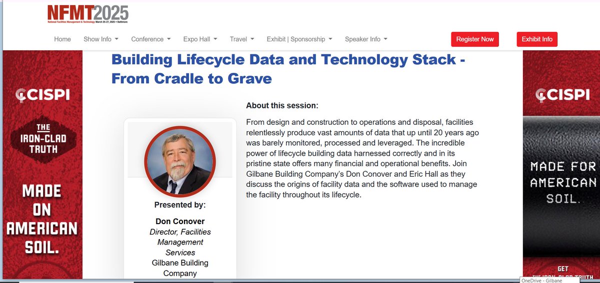 The incredible power of lifecycle building data harnessed correctly &amp; in its pristine state offers many financial &amp; operational benefits. Join us at #NFMT2025 on March 25 as we discuss the origins of facility data and the software used to manage buildings. nfmt.com/baltimore/2025…