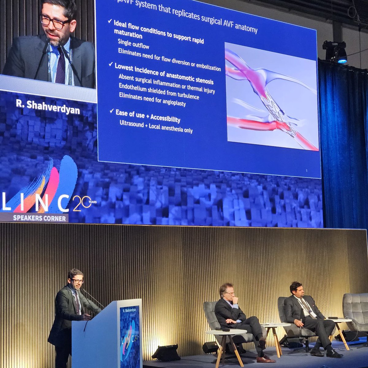 robshahverdyan's tweet photo. What a fantastic opportunity to both moderate the Vascular Access Session together with Eric Ducasse and such a tremendous faculty, and present my comparative experience with Vessel Prep in VA and the future generation #pAVF devices at #LINC2025 https://t.co/v7RZo4xsiu