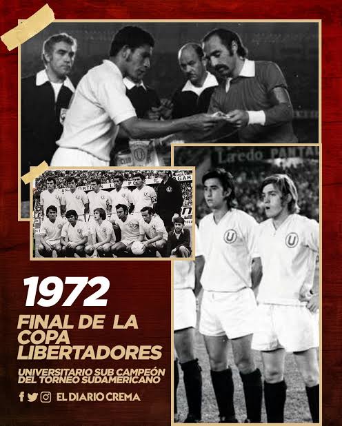 JuanCaSalazarP's tweet photo. @ESPNArgentina @Universitario Sabe tener más títulos nacionales,
Sabe tener una Copa Libertadores Sub 20
Sabe jugar final de Copa Libertadores 
NO sabe de descensos 
@Universitario del balompie peruano, la máxima expresión 💛 https://t.co/WquVqaPITd