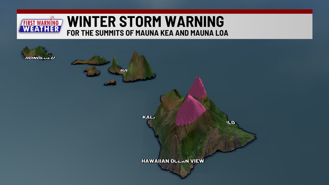 Whiteout Alert: Hawaii’s Mauna Kea and Mauna Loa Buried Under a Foot of Snow, Storm Incoming