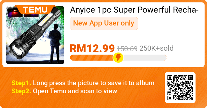 WorldcoinHata's tweet photo. Anyice 1pc Super Powerful Rechargeable Torch Flood Light For Outdoor Camping, Fishing, Aluminum Alloy Head, P70 Lamp Beads Christmas Gift
🎉 Exclusive deal[RM12.99] -91%
👉 item link: https://t.co/R3AkXoYVTT
⚠️ Every New App User can only enjoy once https://t.co/uzU33qwpJx