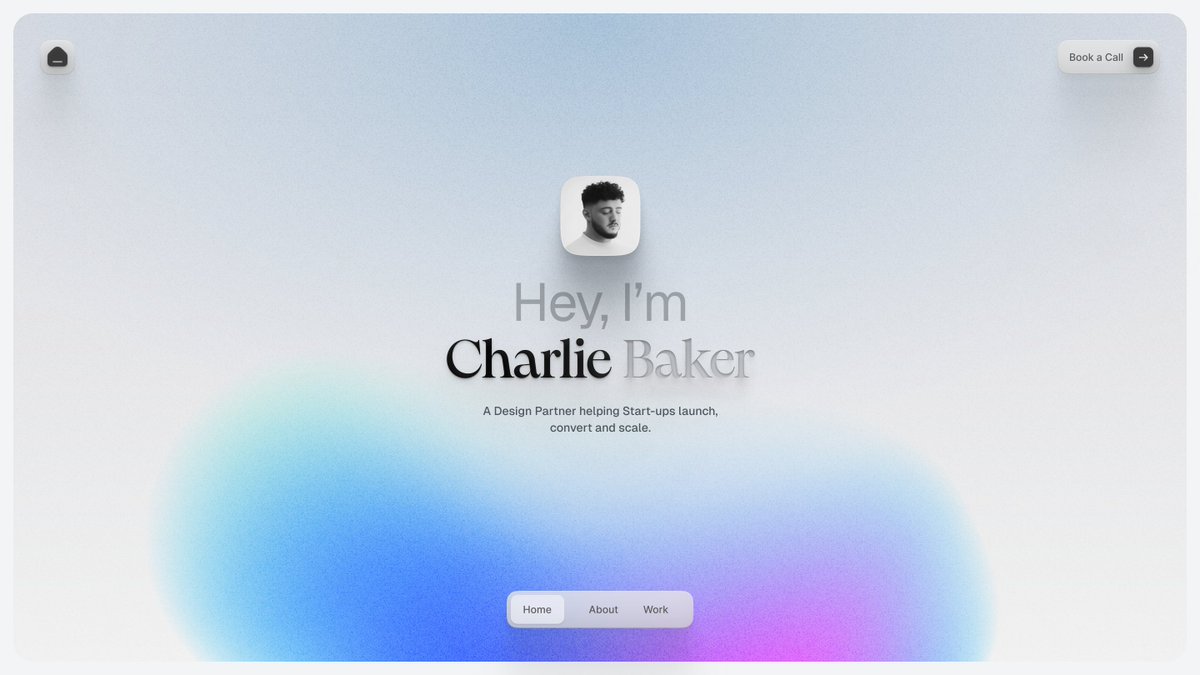 CharlieGBaker's tweet image. Thinking of making a quick portfolio site 👀
