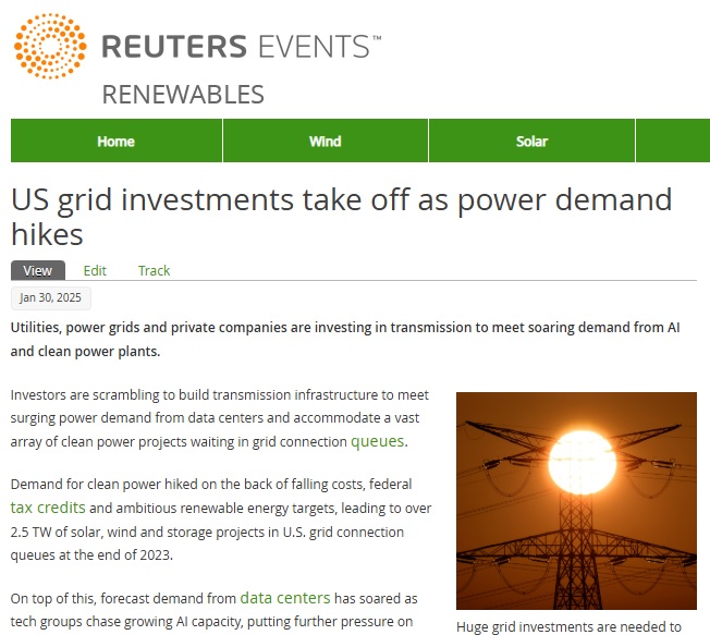 U.S. grid capacity is under increasing pressure as AI and clean power demand surge - Read our analysis using this link->reutersevents.com/renewables/sol…
Download our exclusive white paper->1.reutersevents.com/LP=37781?extso…
<a href="/TheBrattleGroup/">The Brattle Group</a> <a href="/CBRE_IM/">CBRE Investment Management</a> <a href="/mnpower/">Minnesota Power</a> <a href="/EversourceCorp/">Eversource Energy</a> <a href="/CTC_ACCC/">CTC Global</a>