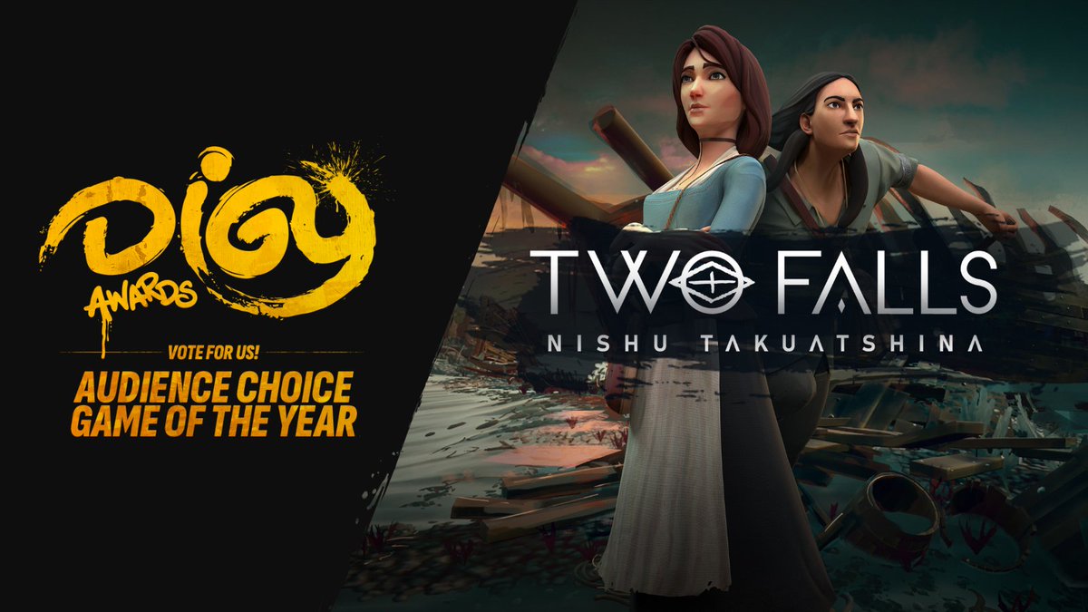 🎮 Two Falls - Nishu Takuatshina 🌲 OUT NOW (@twofalls) on Twitter photo 📢Two Falls could win the Audience Choice Award at the <a href="/DIGYawards/">Dope Indie Game of the Year Awards</a> with your help!
It only takes 10 seconds:
1️⃣ Head here: digyawards.com/AudChoice
2️⃣ Select "Other", then type in Two Falls (Nishu Takuatshina).
Every vote counts! Thank you SO much for all the support 🫶 📢Two Falls could win the Audience Choice Award at the <a href="/DIGYawards/">Dope Indie Game of the Year Awards</a> with your help!
It only takes 10 seconds:
1️⃣ Head here: digyawards.com/AudChoice
2️⃣ Select "Other", then type in Two Falls (Nishu Takuatshina).
Every vote counts! Thank you SO much for all the support 🫶
