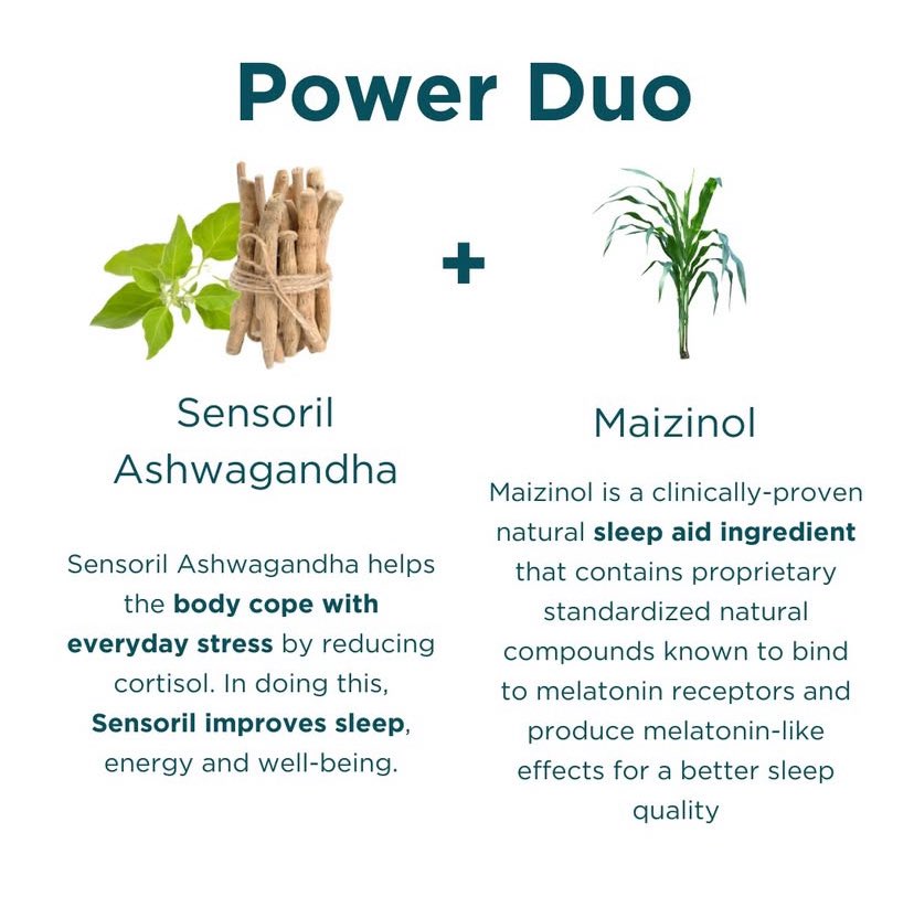 ScienceBasedIng's tweet image. Achieve restful nights and stress-free days with Sensoril Ashwagandha and Maizinol. The perfect combination for better sleep and reduced stress. For more information visit our website sciencebasedingredients.com 

#sleep #sleepaid #sleepsupport
