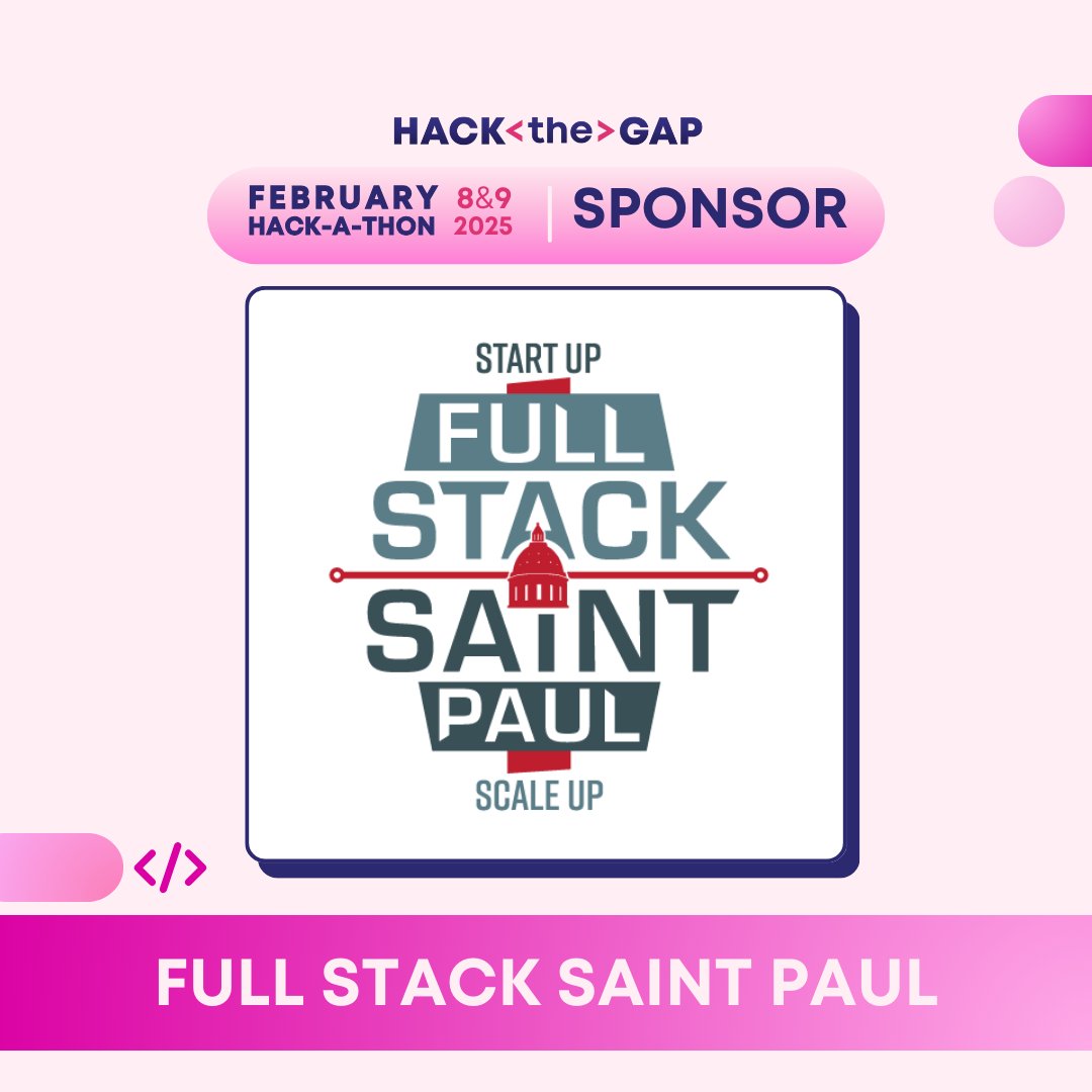HackTheGap's tweet image. Shoutout to @fullstackstp for supporting us at the Change Agent level. They have been helping work toward a more inclusive and diverse tech community with their support of Hack the Gap for years. 💫

To learn more about the Hackathon, visit hackthegap.com/february-2025-…