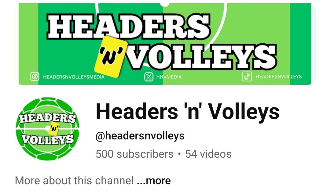Jordan Grainger (@j_grainger02) on Twitter photo In December, we officially launched <a href="/hnvmedia/">Headers 'N' Volleys</a>...
... It's almost February, and we have officially hit 500 YouTube subscribers (and are very close to 2k TikTok followers!) π₯
I am so proud of what we have done so far with so much more to come! Sky is the limit π In December, we officially launched <a href="/hnvmedia/">Headers 'N' Volleys</a>...
... It's almost February, and we have officially hit 500 YouTube subscribers (and are very close to 2k TikTok followers!) π₯
I am so proud of what we have done so far with so much more to come! Sky is the limit π