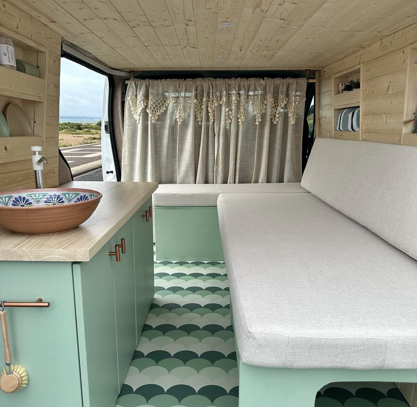 For_the_floor's tweet photo. Campervan owners, get ready to turn heads with our bold and vibrant vinyl flooring! 🤩 
With a huge range of colours and patterns, whether you're refreshing a classic Westfalia or converting a trusty Bongo, we've got the perfect flooring to match your style. https://t.co/AXzy08s9BN