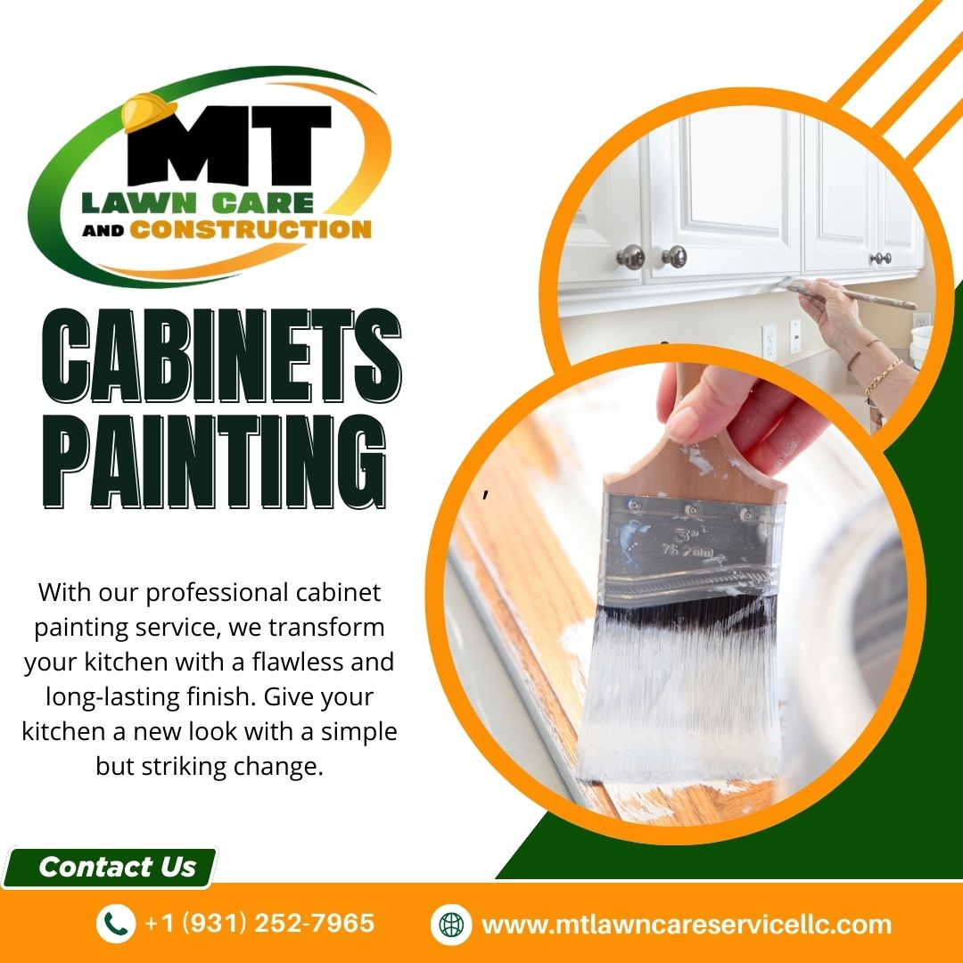 mtlawancare's tweet photo. Give your kitchen or bathroom a makeover without replacing your cabinets. At MT Lawn Care Service LLC, we offer professional cabinet painting services, providing a flawless, modern and long-lasting finish. 🏡💫

🌐 https://t.co/4MNk9pgjxT
#paintingservice #Landscaping #GardenCare https://t.co/BuG50TJAsG