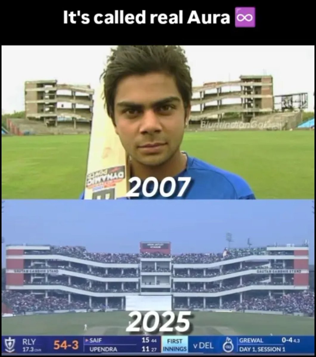 Aakhiri_Pastaaa's tweet photo. @mufaddal_vohra Its all bcz of fan base.of 1.local boy who went with stars and dreams in his eyes , returned as a legend of the game.
Hats off to the Man,The myth, the Legend- #ViratKohli𓃵 🙌
#ViratKohli #Kohli #ViratRanjiComeback #ViratGang #Kohlified #arunjaitleystadium #RanjiTrophy #Trump https://t.co/oL4RqZnlLj