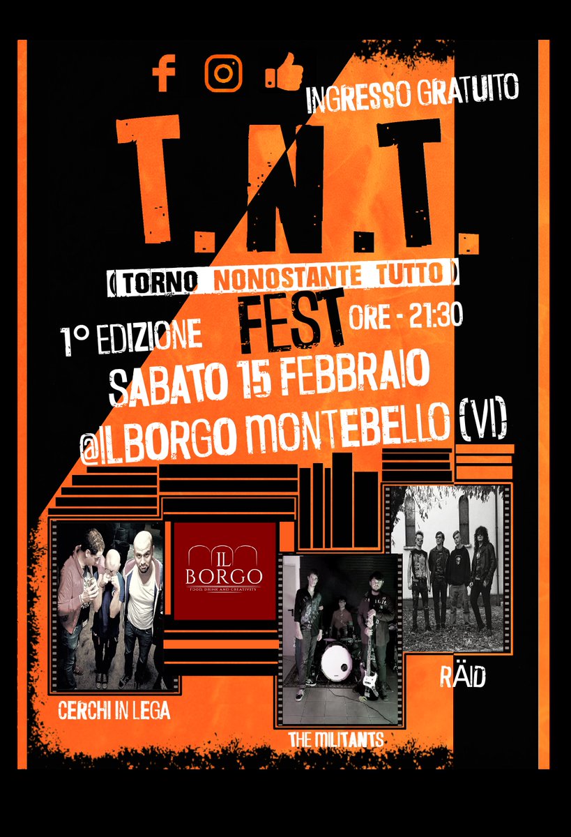 -Prossimo Live!!!- TNT FEST

#vicenza #concerto #tntfest