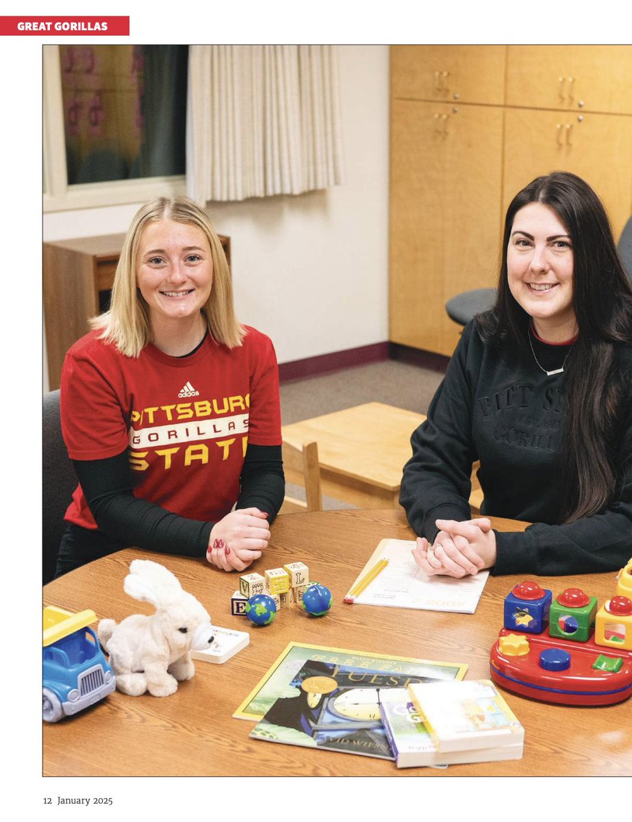 KansasINBRE's tweet image. Congratulations to Halle Panter and Paige Boydston from @pittstate on their Autism Evaluation research! It was highlighted in Pitt State&apos;s magazine, and we wanted to show them some love from K-INBRE as well. Keep up the good work, you two!! 🤩