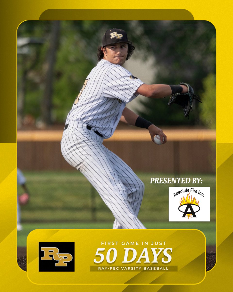 50 Days till the return of Panther Varsity Baseball in Sedalia, MO 🐾🏟️