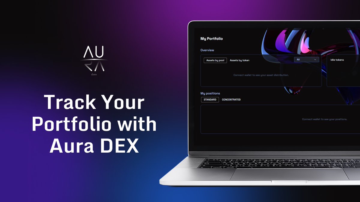 Aura DEX makes trading easier than ever. 

If you're trading multiple coins at the same time, our “Portfolio” section allows you to easily track your performance. 

Head to our platform, click on "Portfolio," and have a birds eye view of your positions. 

Trading made simple.