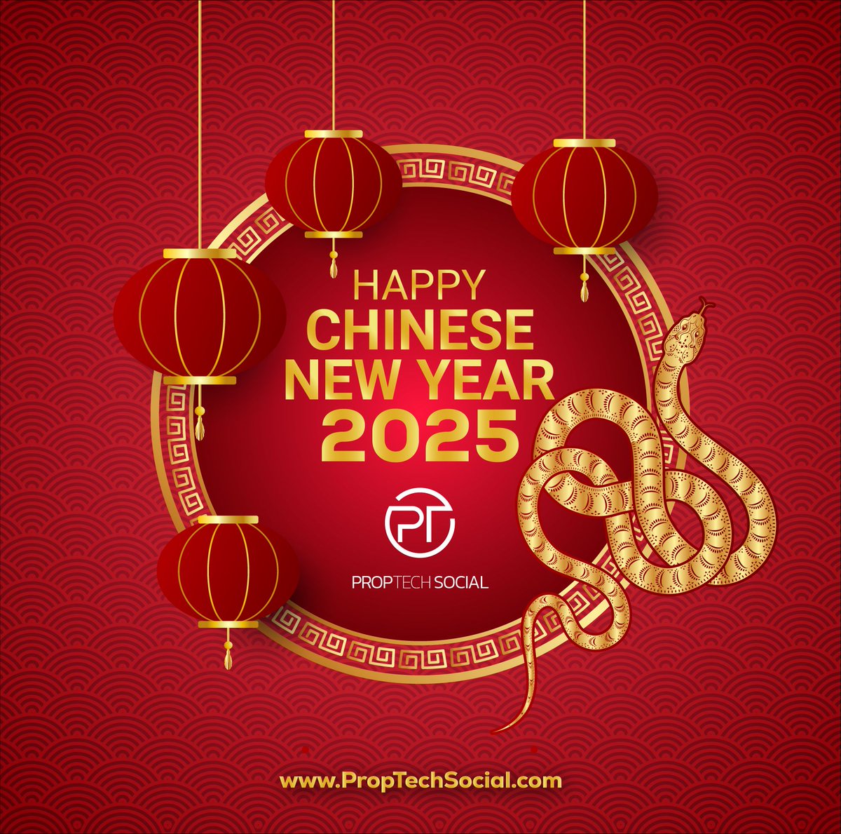 PropTechSmart's tweet image. 🎊 Happy Chinese New Year 2025! 🎊🐍

Wishing you a year filled with prosperity, innovation, and success! Let&apos;s make 2025 a year of great opportunities. 

🔗 Visit us:  buff.ly/3PF1u2n | PTEK.ai | buff.ly/3VJvBcv 

#YearOfTheSnake #PropTechGroup