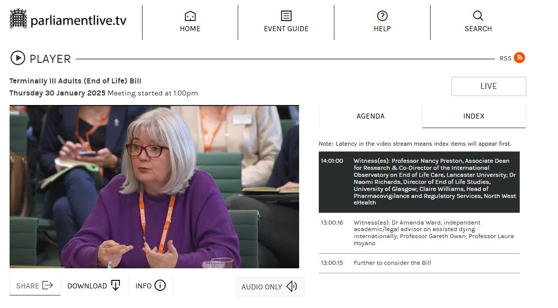 IOELC (@ioelc) on Twitter photo #1 Professor <a href="/NancyPreston16/">Nancy Preston</a> gave research based evidence today regarding the Terminally Ill Adults (End of Life) Bill. buff.ly/40POSeJ #hpm #hapc #1 Professor <a href="/NancyPreston16/">Nancy Preston</a> gave research based evidence today regarding the Terminally Ill Adults (End of Life) Bill. buff.ly/40POSeJ #hpm #hapc