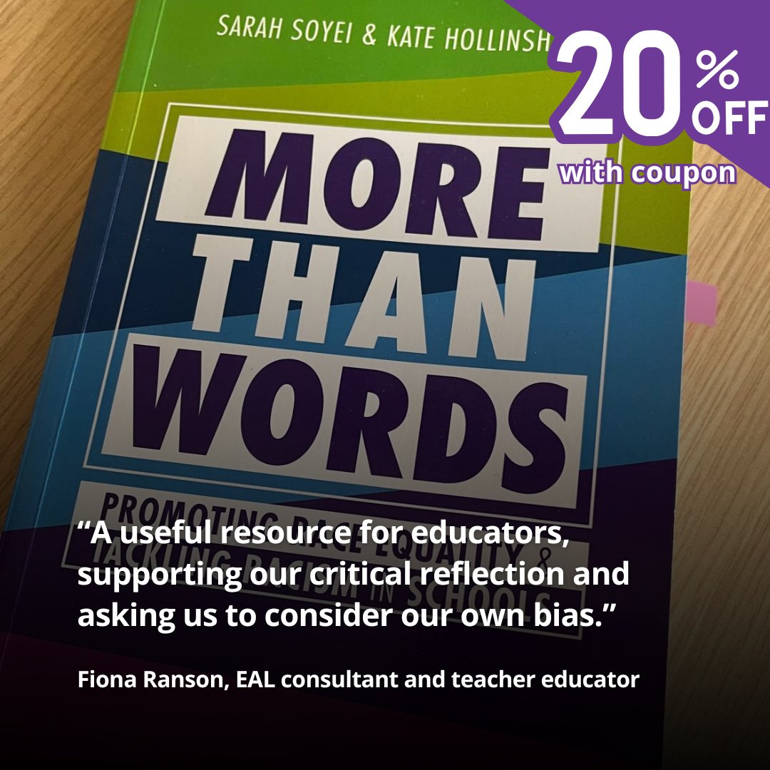 Wrapping up January’s must reads with More Than Words by our co-directors, Kate and Sarah!

Great for educators looking to create lasting, systemic change in tackling racism - debunking myths and offering practical tools to address challenges.

Message us for 20% off!