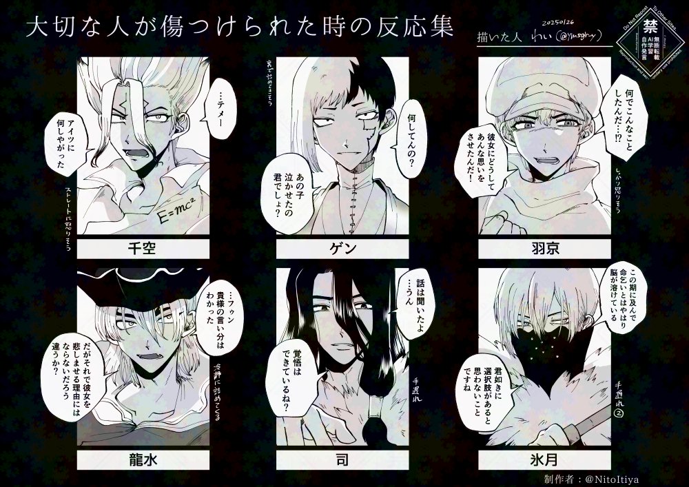 大切な人が傷つけられた時（夢絵） 🚀🃏🏹🐉🦁❄️ テンプレお借りしま