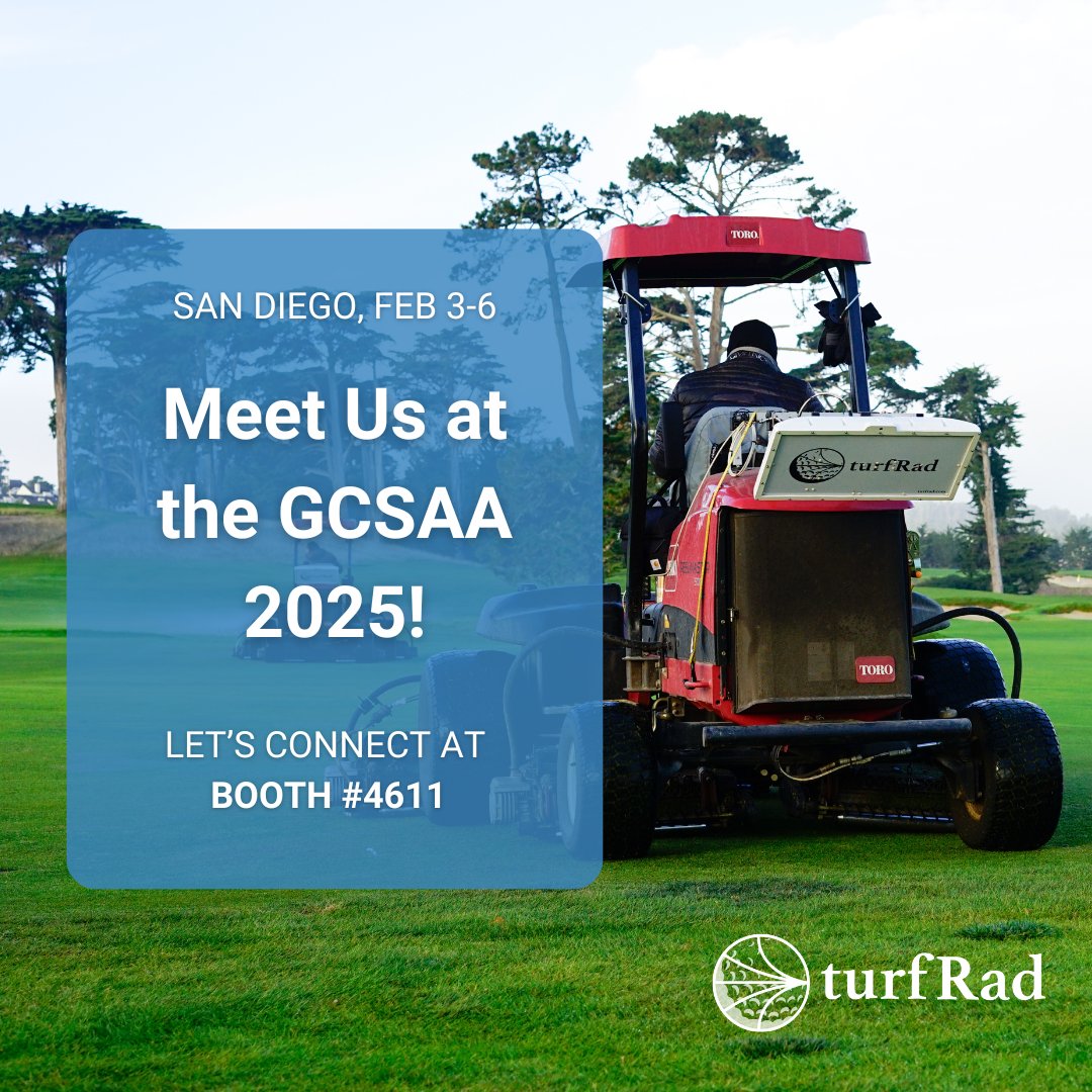 turfRad (@terraradtech) on Twitter photo #turfRad is the talk of the turf industry!
We’re showcasing our sensor technology & advanced soil moisture mapping at the GCSAA Conference and Trade Show in San Diego!
📍 Find us at Booth #4611 (<a href="/ASBtasktracker/">taskTracker</a>’s booth)
📅 Feb 5-6
📍 San Diego Convention Center
Meet our team #turfRad is the talk of the turf industry!
We’re showcasing our sensor technology & advanced soil moisture mapping at the GCSAA Conference and Trade Show in San Diego!
📍 Find us at Booth #4611 (<a href="/ASBtasktracker/">taskTracker</a>’s booth)
📅 Feb 5-6
📍 San Diego Convention Center
Meet our team