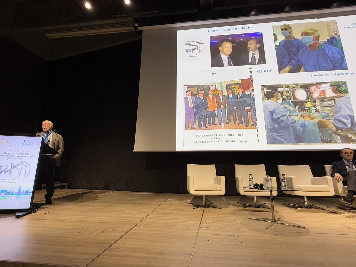 Emotivo homenaje a mi maestro, mentor, amigo y modelo a seguir <a href="/GasparIbarluzea/">gaspar ibarluzea</a> pionero de la Urologia y sobre todo excelente ser humano!