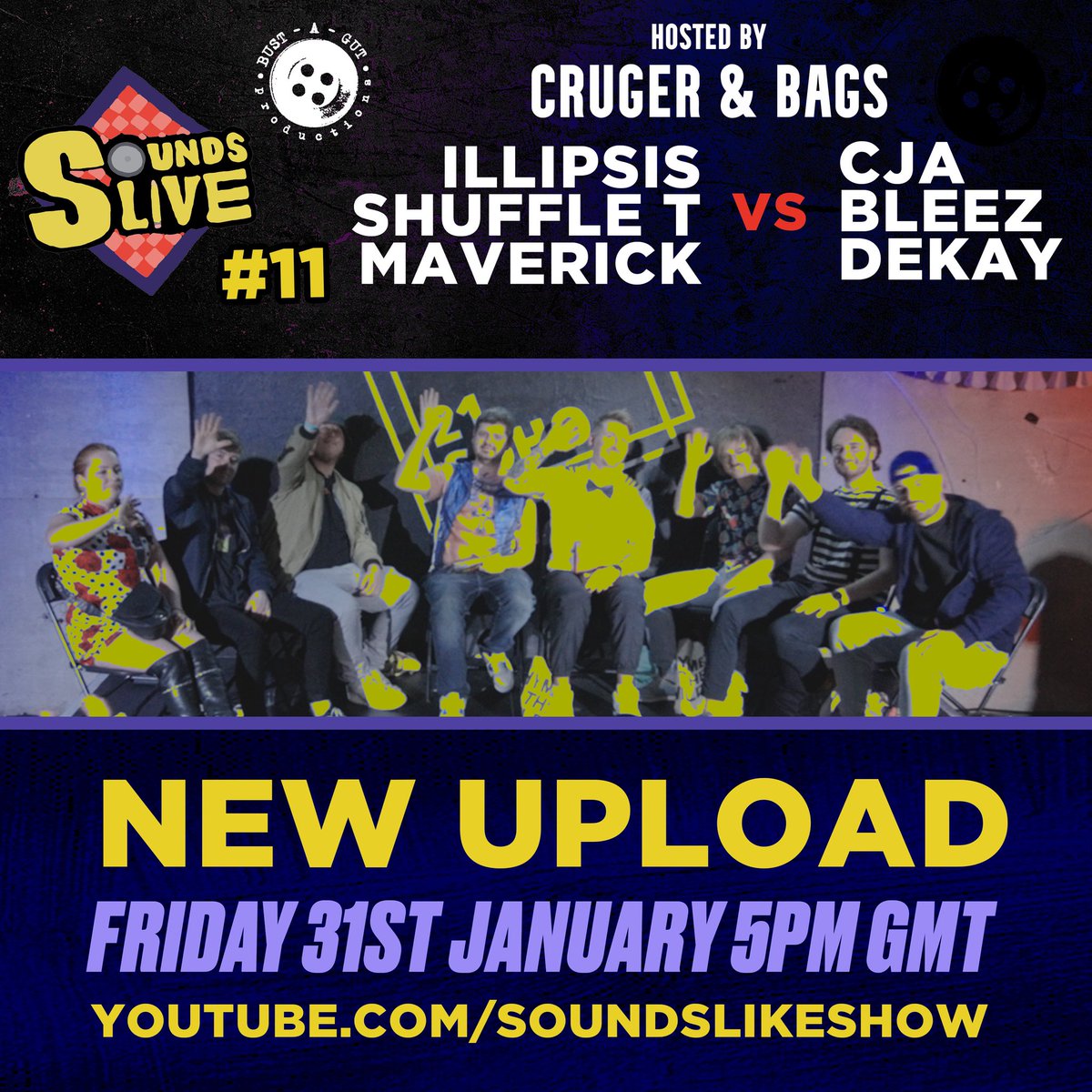 SoundsLikeShow's tweet image. Tomorrow! We’re back 

@illipsisHVB @Shuffle_T @Jamie_Mav @ThisIsCjA @DekayRapper @BodyBagnall @cruger7