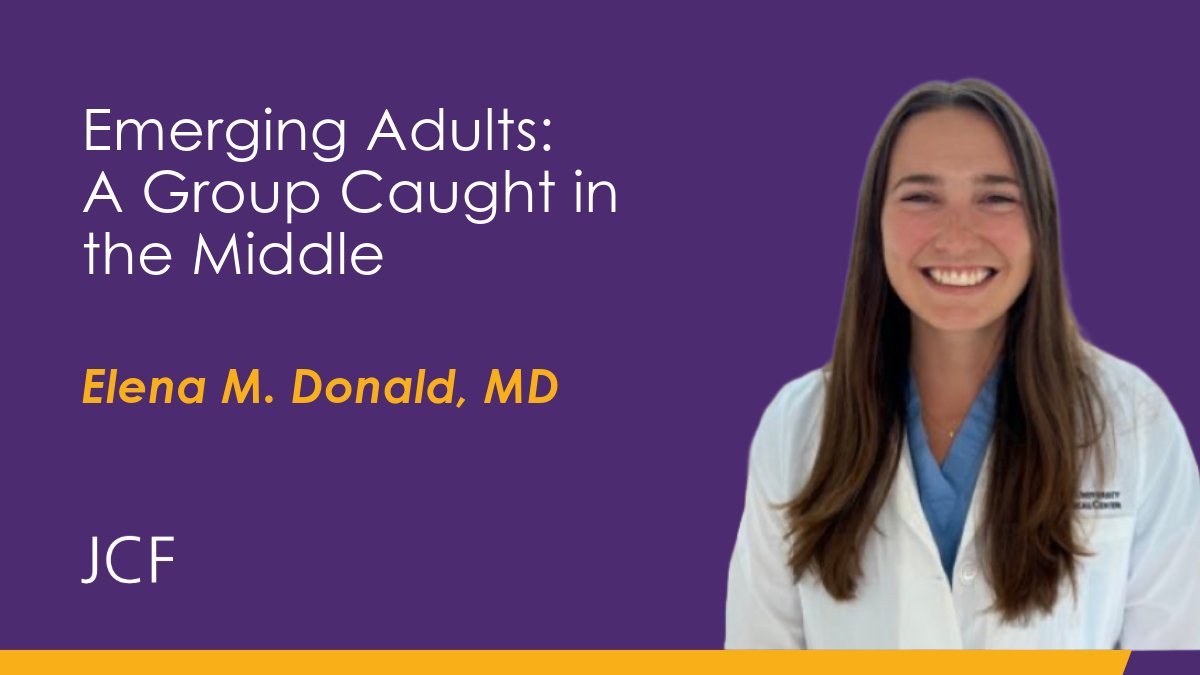 Journal of Cardiac Failure (@jcardfail) on Twitter photo Transitioning from pediatric to adult CV care teams is a stressful & high-risk time for patients.
<a href="/elenadonaldMD/">Elena Donald</a> discusses the need for disease-specific transition programs to help support & guide emerging adults & caregivers in this vulnerable phase
πbit.ly/4gV3izU Transitioning from pediatric to adult CV care teams is a stressful & high-risk time for patients.
<a href="/elenadonaldMD/">Elena Donald</a> discusses the need for disease-specific transition programs to help support & guide emerging adults & caregivers in this vulnerable phase
πbit.ly/4gV3izU