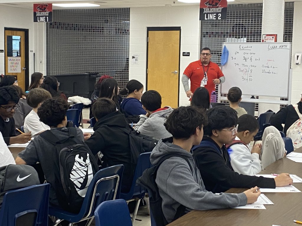 NISDZachry's tweet photo. When we have three-fourths of our 8th graders visiting their future HS campus, learning for the rest doesn’t stop. Our dynamic teachers engaging the rest of our Wolverines in content reviews!
#WeAreZachry
#LearningAlways
#EngageChallengeConnect https://t.co/B5njUofU3H