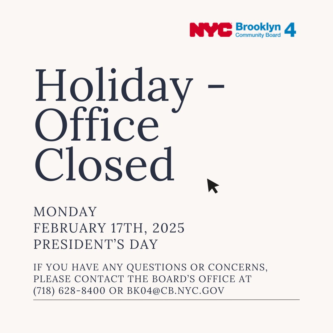 Questions or concerns? Feel free to contact the board's office.