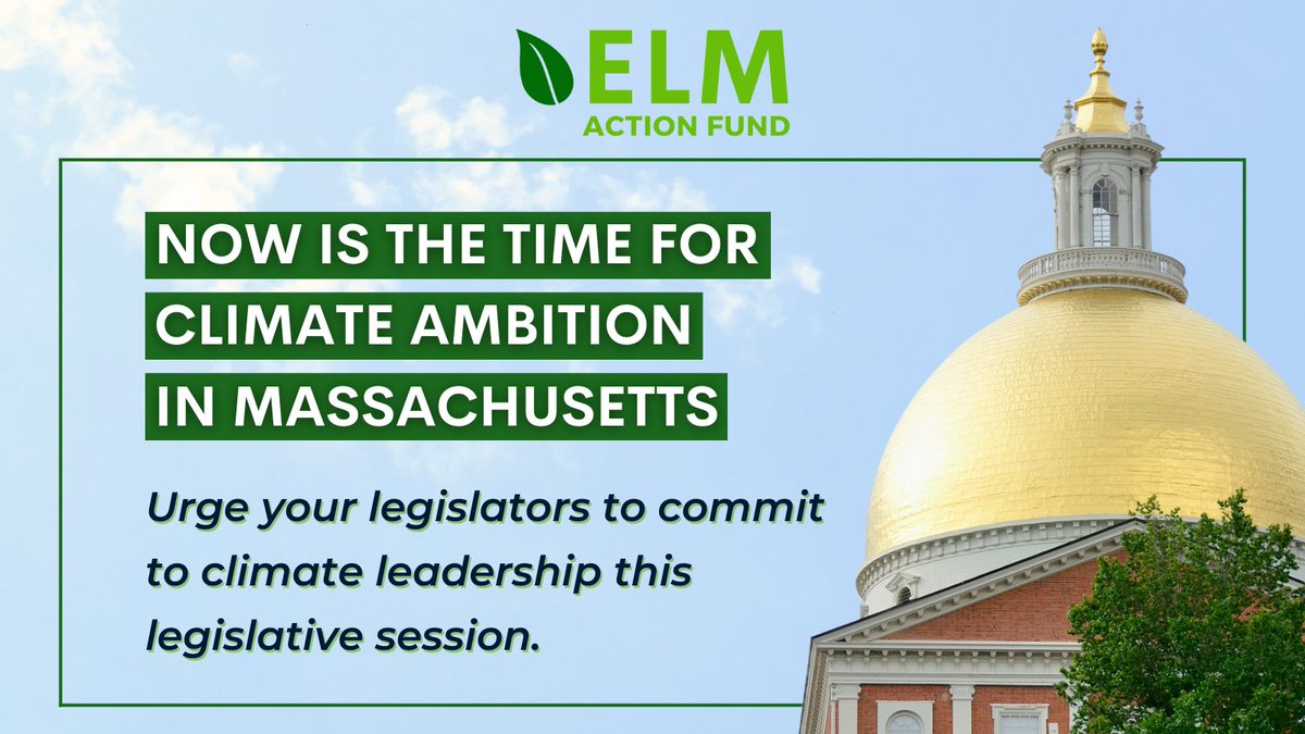 Right now, we face unprecedented attacks on climate progress, creating uncertainty for our years ahead. That's why MA must step up &amp; lead the fight against the #ClimateCrisis. 
Contact your legislators TODAY &amp; tell them to commit to #ClimateLeadership ➡️bit.ly/3EbYZSc