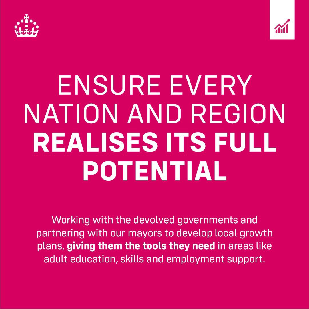 Today we’ve announced landmark settlements for Greater Manchester and the West Midlands giving them more flexibility on spending.
 
Local leaders know best what local areas need.
 
This will help deliver the government’s Plan for Change to boost economic growth.