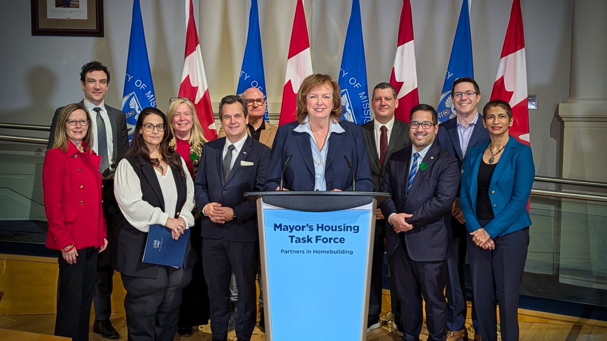#Mississauga Council, under the leadership of Mayor <a href="/carolynhparrish/">Mayor Carolyn Parrish</a>, has endorsed key affordable housing measures proposed by the Mayor’s Housing Task Force.

"50% reduction in Development Charges, 35% tax reduction/35 years on purpose built rentals and much more."