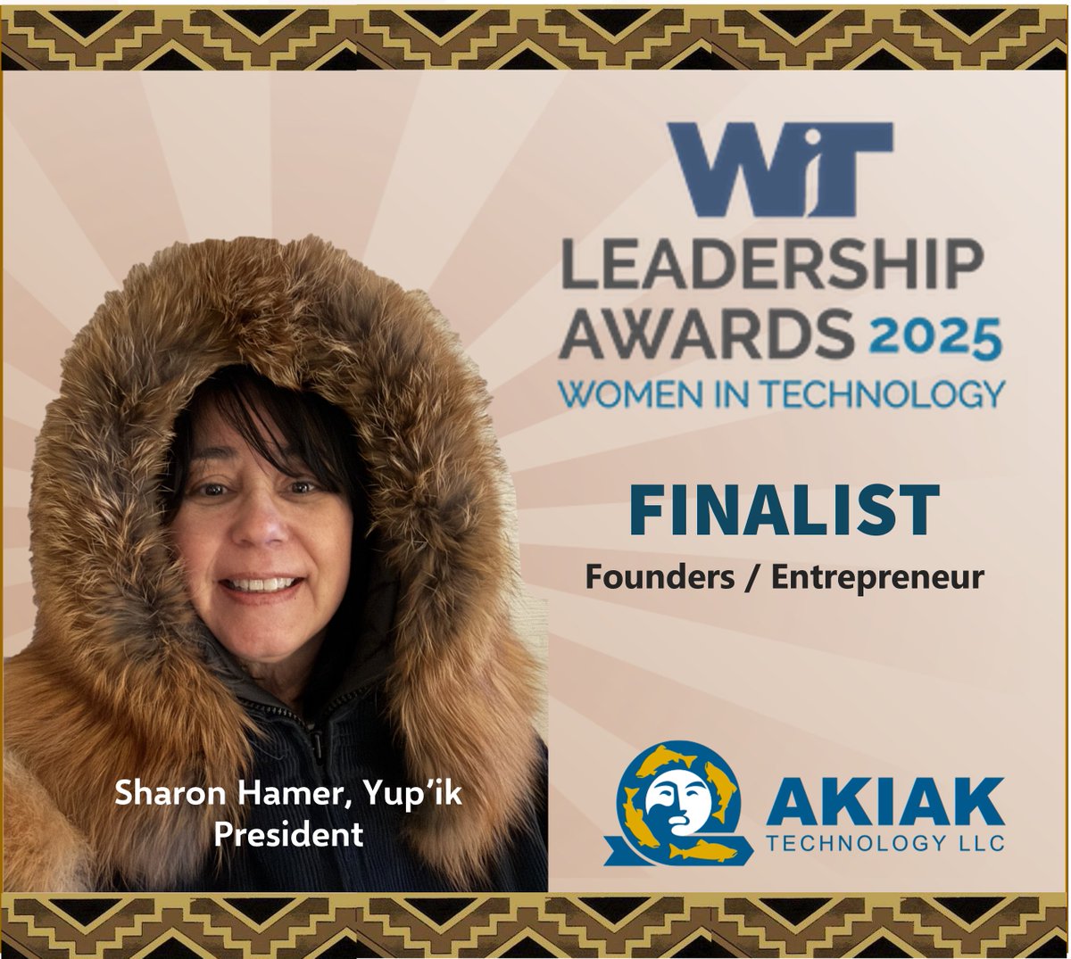 We are excited to announce that Sharon Hamer <a href="/slham131/">Sharon Hamer</a> , President, has been selected as a finalist for the Founders/Entrepreneur category for the 26th Annual Leadership Awards by the <a href="/WITWomen/">Women in Technology</a>.  This premier award celebrates the incredible contributions of women shaping the